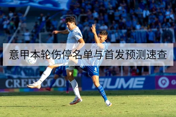 意甲本轮伤停名单与首发预测速查